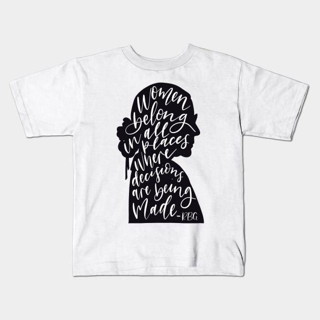 Rbg Kids T-Shirt by The Letters mdn